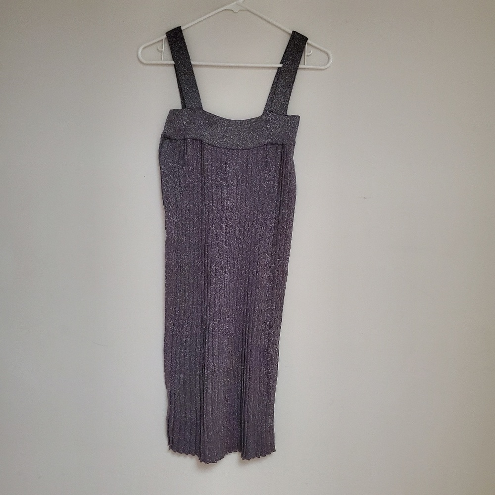Gray metallic dress